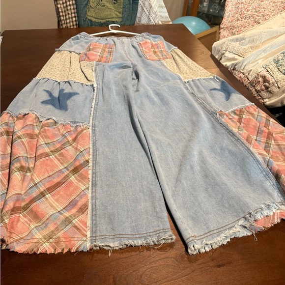 POL Chill Patchwork Wide-Leg Pants - Picture 8 of 11